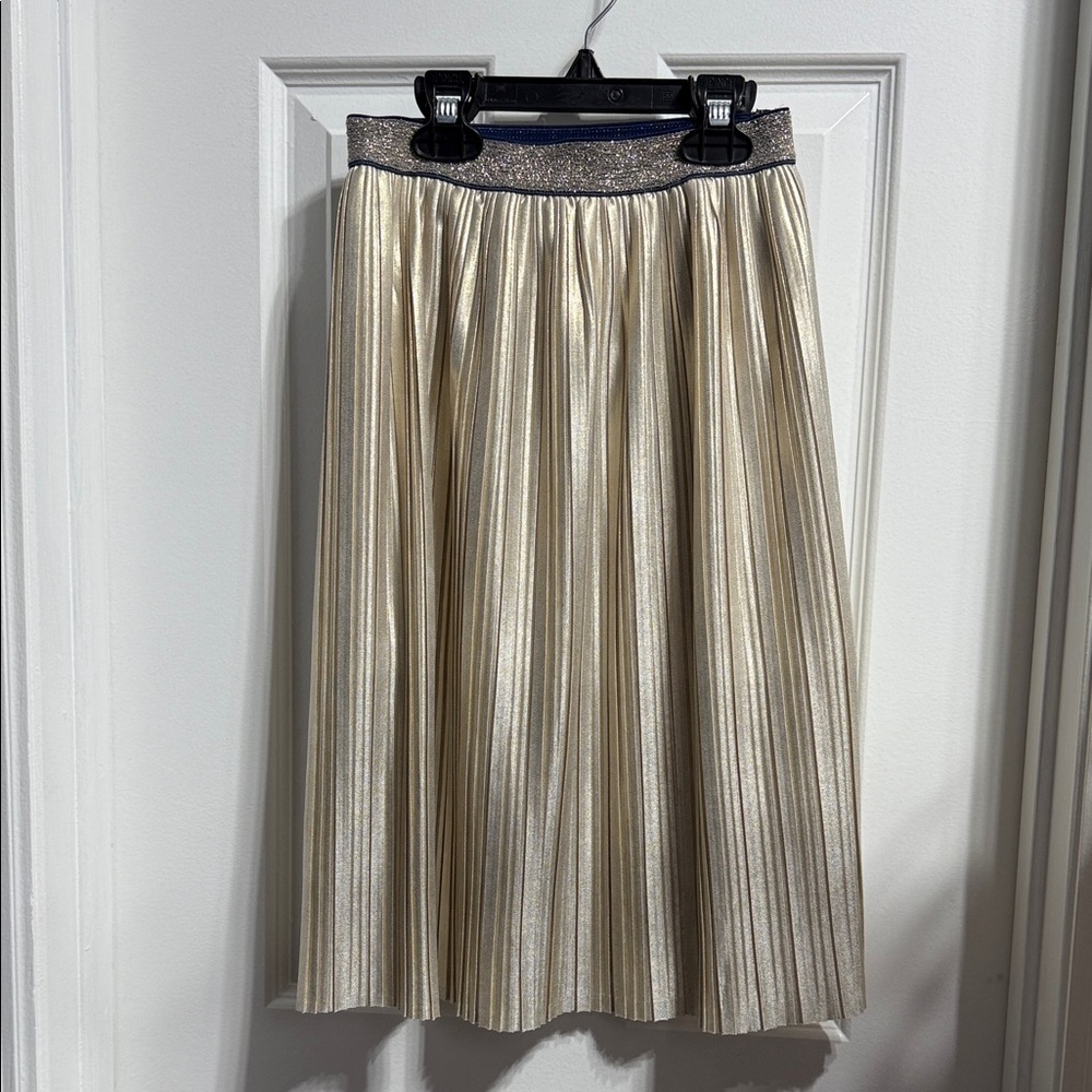 Kate Spade Shimmering Gold A-Line Skirt
